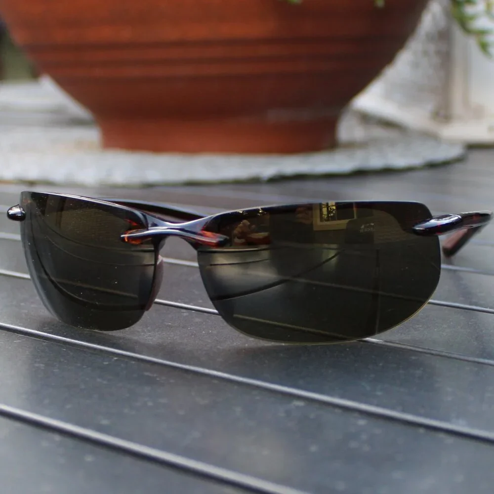 🎉3xHP🎉Maui Jim Banyans Polarized Rimless Sunglasses MJ-412-10 - Picture 10 of 10